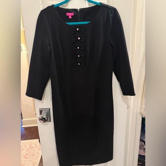 Talbots Sheath Lady Dress Limited Edition 2017 Bow Pearls size 6 - Picture 2 of 7